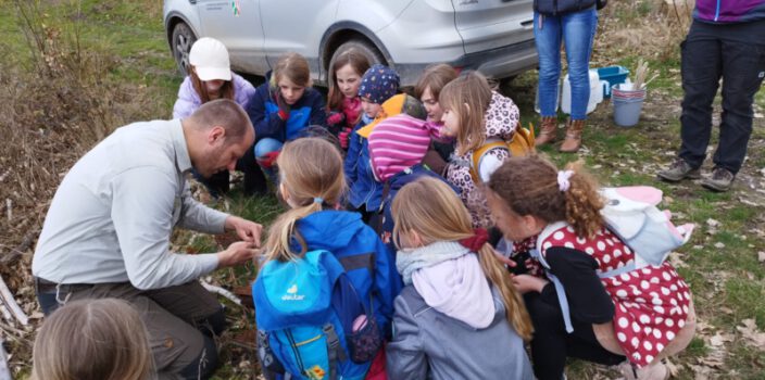 Der Kinderkreis hilft dem Wald sich zu erholen